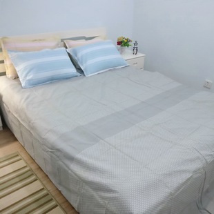 外贸家纺欧美床上用品平纹纯棉加大双人被单全棉床单单件230*250