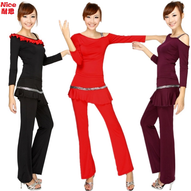 2018广场舞服装新款套装跳舞服女成人秋季长袖舞蹈服装裙裤练功服|ruв категории движение/йога/фитнес/фанаты товаров, танец/аэробика/гимнастика, площади танец, площади танец костюм - от Buy2taobao.com для оказания профессиональной услуги покупки агента Taobao