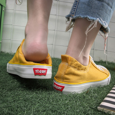 2017夏季新款韩版帆布鞋女布鞋学生原宿ulzzang小白鞋子百搭板鞋