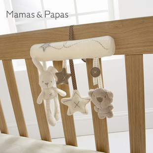 mamas&papas同款兔子婴儿音乐，车挂床绕安全座椅挂件毛绒玩具床挂