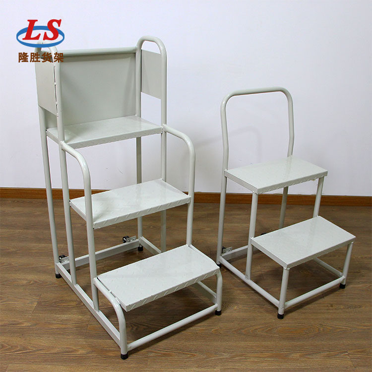 超市货架梯理货梯仓库登高车家用2步3步移动货梯平台登高梯