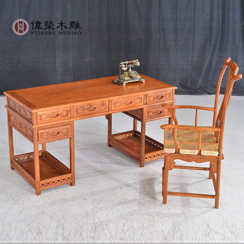 偉榮紅木辦公桌明清古典中式實木辦公書桌 花梨木寫字台大班桌A10在類目 商業/辦公傢俱, 辦公傢俱, 辦公桌, 大班臺/主管桌中 - 來自Buy2taobao.com提供專業的淘寶代購服務