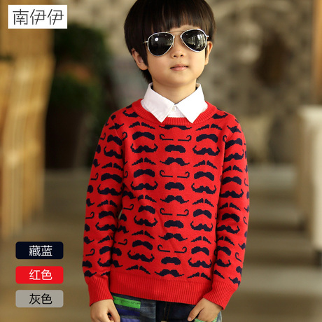 <em>南伊伊 童装</em>男童<em>毛衣</em>2014秋冬儿童针织衫套头