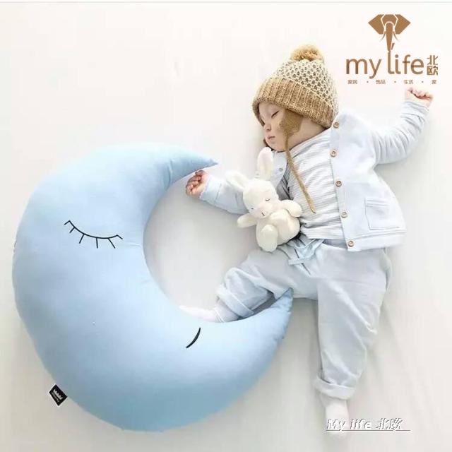 ins新品拥抱宝宝的月亮抱枕安抚大靠枕儿童房装饰拍摄道具玩具|msdalam kategori rumah Fabrik, bantal/bantal - dari Buy2taobao.com untuk memberikan perkhidmatan ejen Taobao profesional membeli