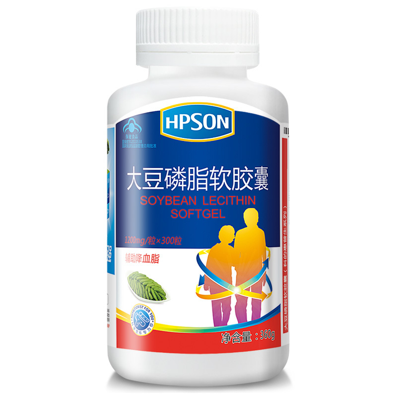 惠普生旗舰店大豆磷脂软胶囊 1200mg/粒*300粒 辅助降血脂 中老年在类目 保健食品/膳食营养补充食品, 保健食品中 - 来自Buy2taobao.com提供专业的淘宝代购服务