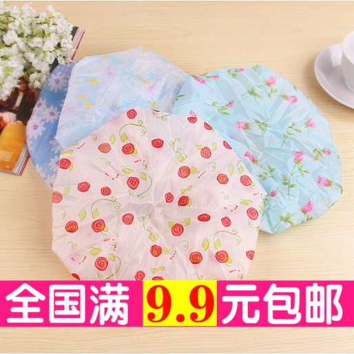 防水印花浴帽蕾丝花边环保浴帽松紧护发干发帽浴室护理用具|msdalam kategori keluarga/Alat Pembersihan peribadi, Peralatan pembersihan penjagaan diri, topi mandi - dari Buy2taobao.com untuk memberikan perkhidmatan ejen Taobao profesional membeli