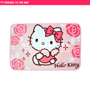 韩国进口 Hello Kitty 凯蒂猫柔软加厚门垫地垫防滑垫脚垫 1408款