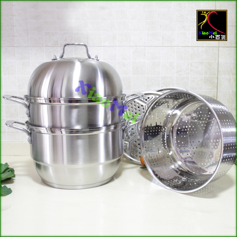 three layers steamer Soup pot noodle Stainless steel 26 28 thickening Spaghetti pot steamerin the Kitchen/Cooking utensils , Cooking utensils , Cookware/Pot/Kettle , Steamer category - from Buy2taobao.com to provide professional Taobao agent buy service