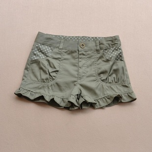 【天天特价】2014<em>夏季</em>中大童<em>短裤</em> <em>少女花边</em>休