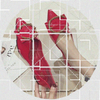 秋鞋女2020韩版婚鞋小红鞋，女士尖头皮鞋，红色平底单鞋软底瓢鞋