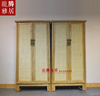 老榆木衣柜 简约现代储物柜 经济型 实木板式新中式玄关柜推拉门