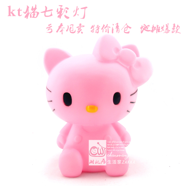 KT猫七彩灯小夜灯 节能创意HelloKitty led小夜灯存钱罐 批发地摊在类目 家装主材, 灯具灯饰, 小夜灯中 - 来自Buy2taobao.com提供专业的淘宝代购服务