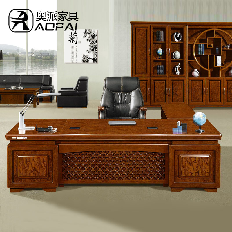 奥派办公家具老板桌花梨木皮油漆总裁桌经理电脑办公桌老板台|msdalam kategori Perniagaan/perabot pejabat, perabot pejabat, meja, Eksekutif Meja/Rajah kepala - dari Buy2taobao.com untuk memberikan perkhidmatan ejen Taobao profesional membeli