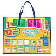 高年级数学挂图 英文原版 Advanced Maths有声挂图儿童认知启蒙早教发声语音宝宝看图识字全套墙贴玩具 纯全英文正版英语书籍