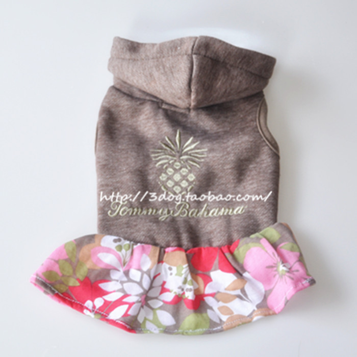 寵物貓狗 冬季保暖加絨碎花連衣裙 中小型犬泰迪 鬥牛衣服 裙子在類目 寵物/寵物食品及用品, 寵物服飾及配件, 寵物服裝/雨衣中 - 來自Buy2taobao.com提供專業的淘寶代購服務