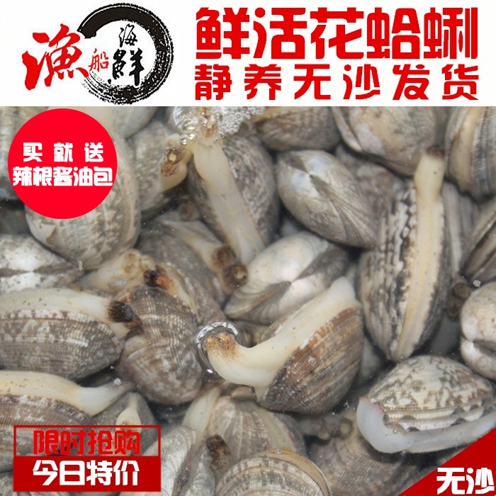 海鲜特价鲜活花蛤蜊新鲜花甲无沙花蛤蜊蚬子肉静养吐沙量大从优在类目 水产肉类/新鲜蔬果/熟食, 海鲜/水产品/制品, 贝类, 贝类制品中 - 来自Buy2taobao.com提供专业的淘宝代购服务