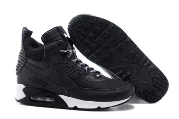 正品冬季新款耐克 耐磨 增高 air max90耐克男鞋跑步鞋运动鞋高帮鞋