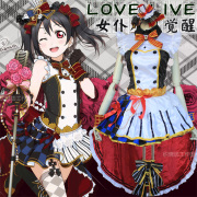 cosplay日本动漫服装lovelive!9月sr女仆，觉醒打歌服ll妮可nico