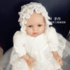 韩国女宝宝大花边蕾丝公主帽 夏天遮阳帽礼服帽子婴儿凉帽1-12月