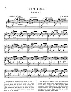 11127巴赫 C大调前奏曲与赋格 钢琴谱 十二平