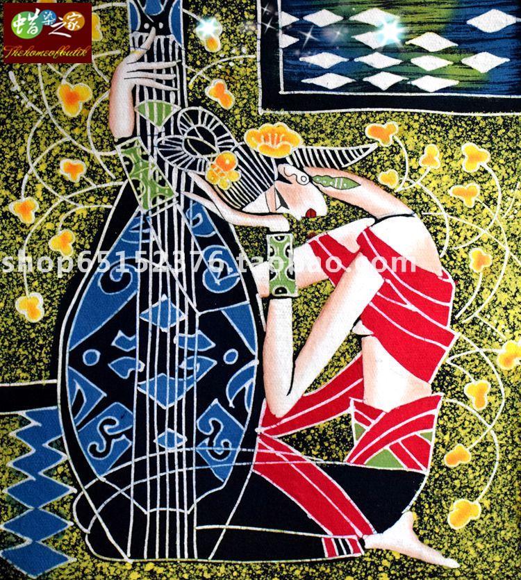 蜡染画 贵州苗族 古裂蜡染 装饰壁挂 蜡染画芯 琴魂 48CM*42CM|msdalam kategori Ciri-ciri kraftangan, Minoriti mempunyai kraf, ciri-ciri Miao, batik Hmong - dari Buy2taobao.com untuk memberikan perkhidmatan ejen Taobao profesional membeli