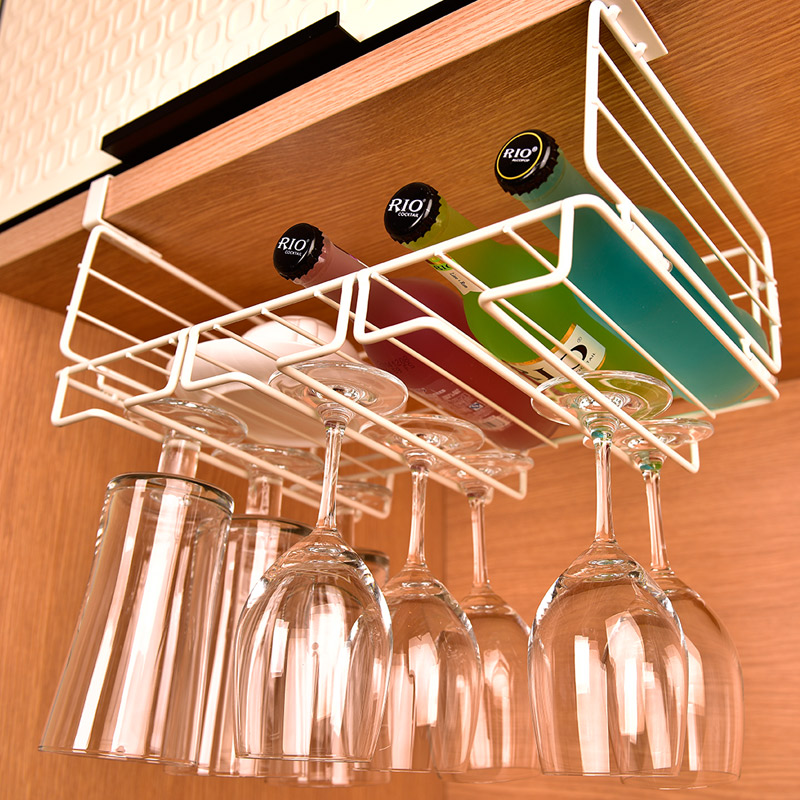Creative Life Kitchen door pylons red wine Cup holder Wall hanging suspension Shelf Iron art Wine cabinetin the Residential furniture , Shelf , Wine category - from Buy2taobao.com to provide professional Taobao agent buy service