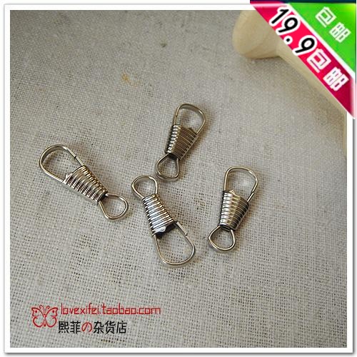 DIY布艺手工辅料 银色 饰品 25MM弹簧钩扣 1元4个在类目 节庆用品/礼品, 创意礼品, 钥匙扣中 - 来自Buy2taobao.com提供专业的淘宝代购服务