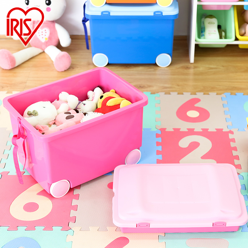 爱丽思IRIS 彩色儿童收纳箱带轮玩具盒塑料文具绘本整理箱KTC-450|ruв категории получать отделка, семьи, хранения приборов, коробка для хранения, ящик - от Buy2taobao.com для оказания профессиональной услуги покупки агента Taobao