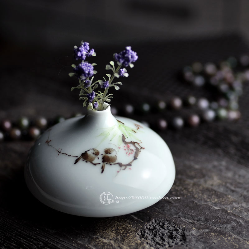 景德鎮 原創 純手工 影青手繪 陶瓷茶具 茶席擺件 裝飾花瓶在類目 餐飲具, 茶具, 茶道/零配中 - 來自Buy2taobao.com提供專業的淘寶代購服務