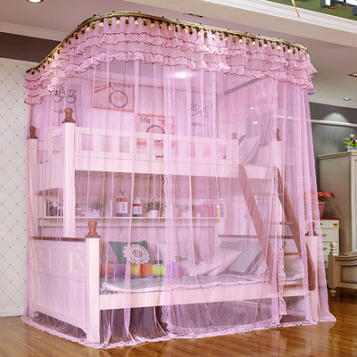 儿童双层床子母床导轨不锈钢落地纹账上下铺高