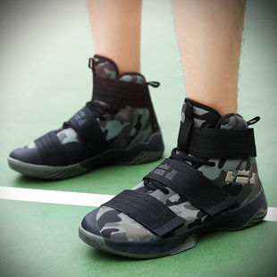男童篮球鞋男中学生詹姆斯士兵，10青少年战靴，小学生球鞋女童运动鞋