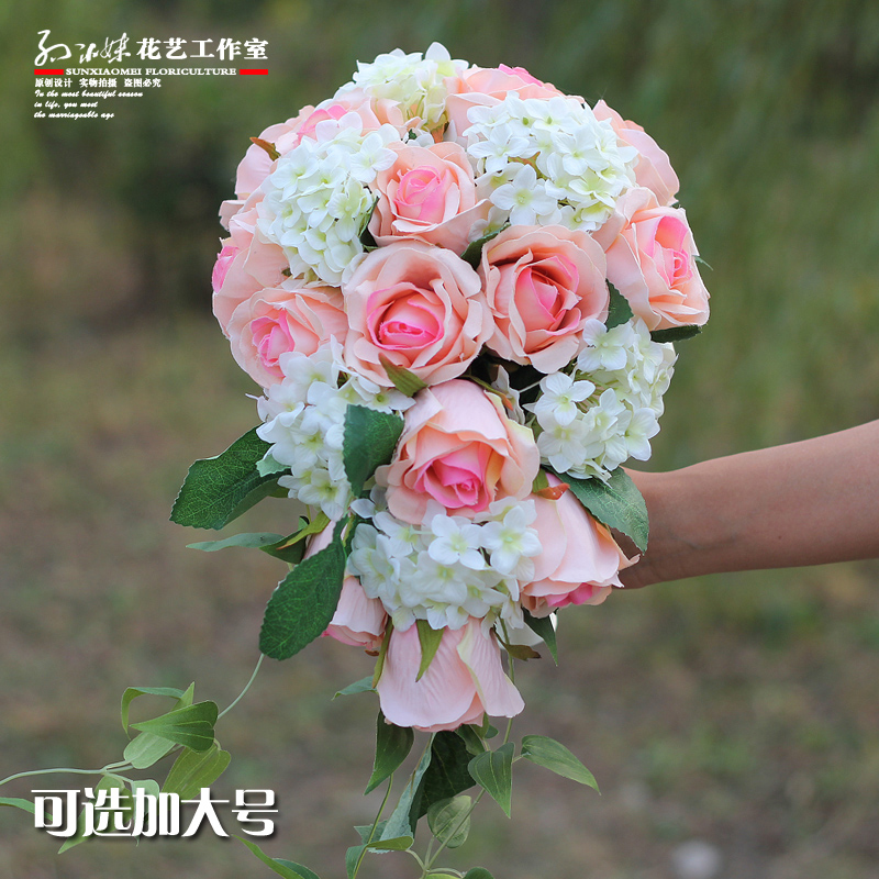 Sun Xiaomei P236 studio Drop rose Hydrangea Mix and match Bride holding flowers Private Individuation customizedin the Flower delivery/Flowers simulation/Plants gardening , Wedding flower arrangement , Bride holding flowers category - from Buy2taobao.com to provide professional Taobao agent buy service