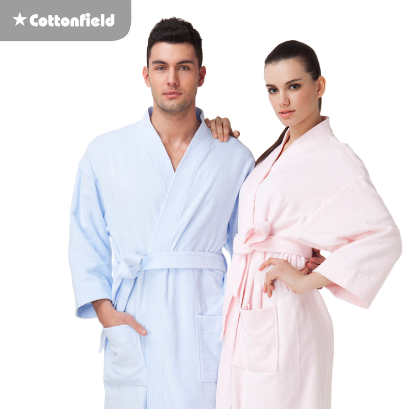 Genuine cotton fields pure cotton Solid bathrobe Europe and America Simplicity fashion Bathrobe Lovers money singleton BR211in the Home Daily , Towel/Bath towel/Bathrobes , Bath skirt/Bathrobes/Bathrobe category - from Buy2taobao.com to provide professional Taobao agent buy service