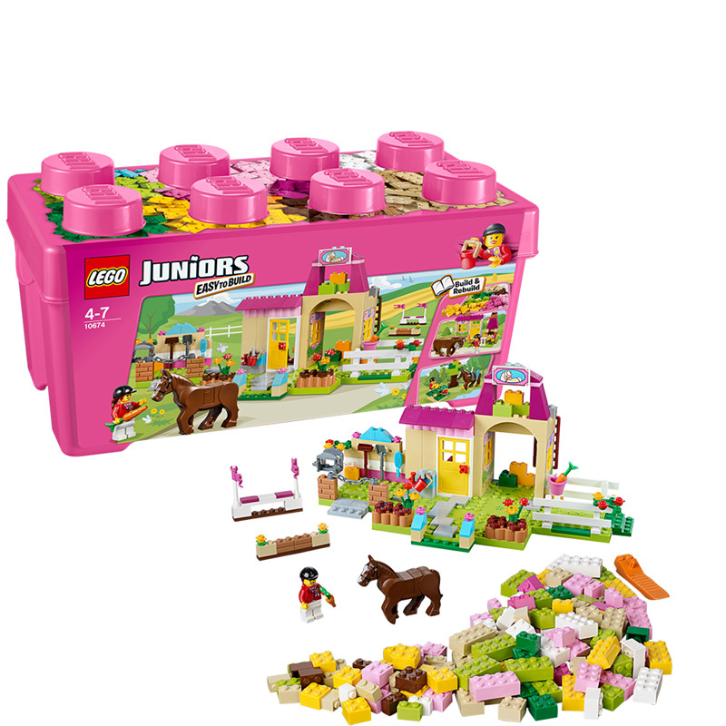乐高小拼砌师10674小马农场 LEGO JUNIORS 积木玩具拼插