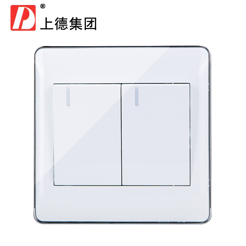 D牌chdele 墙壁插座 二开双控开关面板2开双开两位开关86型 银边在类目 电子/电工, 开关, 双控开关中 - 来自Buy2taobao.com提供专业的淘宝代购服务