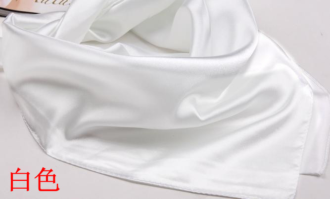 Sales promotion form Plain colour Solid Silk scarf business affairs work clothes white Kerchief Silk scarf Smooth Fabric LOGOin the Accessories/Leather belt/Hat/Muffler , Muffler/Scarves/Shawl category - from Buy2taobao.com to provide professional Taobao agent buy service