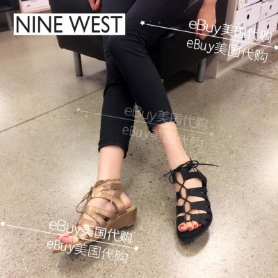 【eBuy美国代购】Nine West玖熙系带休闲低跟