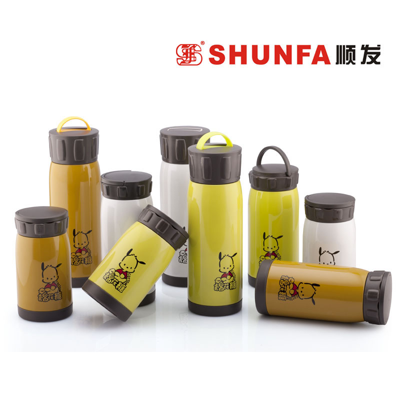 Shunfa Cotton Candy 304 Stainless steel vacuum vacuum cup fashion double-deck Straight Cup children Cartoon Water cupin the Tableware , Cup/Cups/Kettle , Mug category - from Buy2taobao.com to provide professional Taobao agent buy service