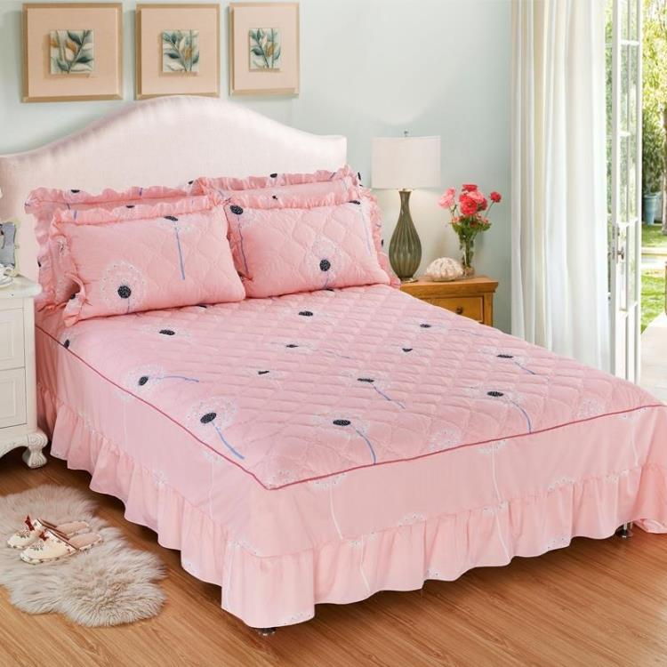 芦荟棉夹棉防滑床裙单件床罩1.2 1.5米1. 床套