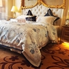 欧式奢华样板房床上用品多件套高档贡缎，提花1.8床盖四六八十件套