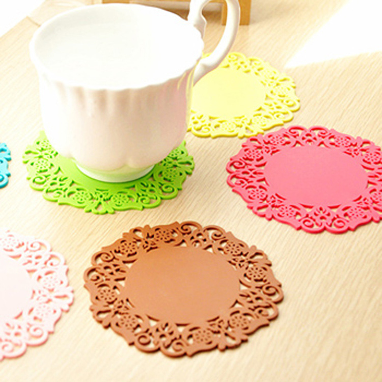 New products Creative home fashion Hollow Silicone Coaster colour non-slip Bowls mat Insulation mat Pinkin the Tableware , Cup/Cups/Kettle , Coaster category - from Buy2taobao.com to provide professional Taobao agent buy service