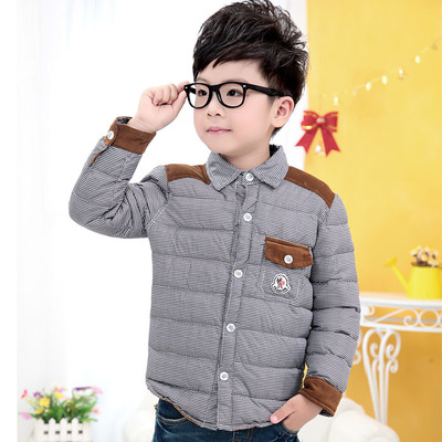 2015冬季新款儿童棉衣男童外穿羽绒棉服大童