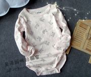 外贸原单纯棉婴儿长袖三角，哈衣包(哈衣包)屁衣连体衣，爬服连身衣0-1岁2239