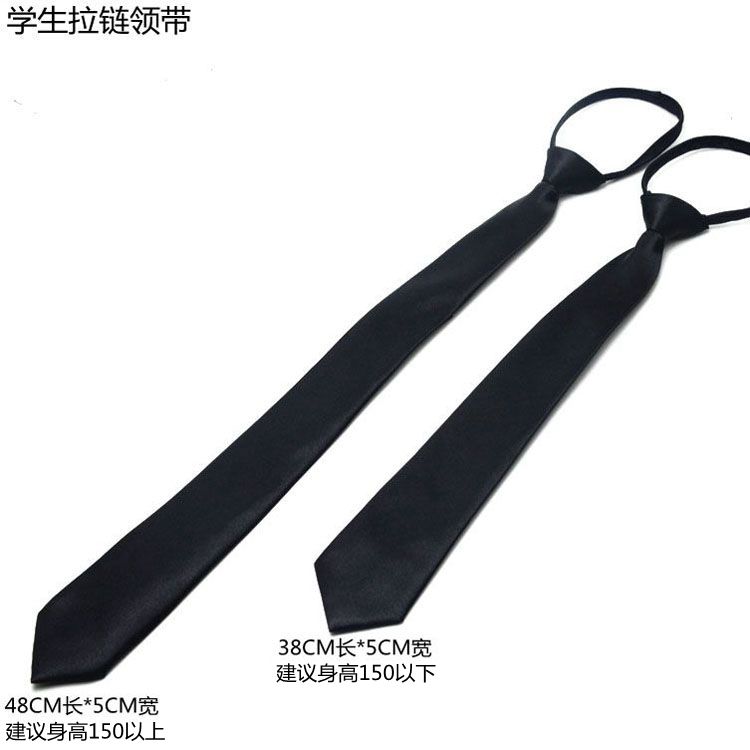 5CM男士女式初高中學生團體易拉得 藏青酒紅黑色韓版細窄拉鏈領帶在類目 服飾配件/皮帶/帽子/圍巾, 領部配件, 領帶中 - 來自Buy2taobao.com提供專業的淘寶代購服務