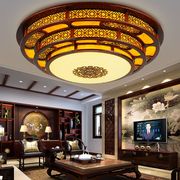 中式吸顶灯圆形LED客厅灯卧室灯现代酒店包厢大厅吸顶灯灯饰灯具