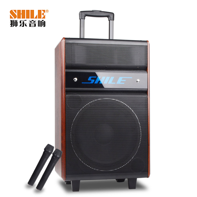 狮乐(shile)皇冠五号12寸拉杆式户外便携电瓶音