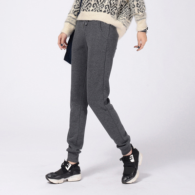 JNZZI运动裤女小脚加绒加厚长裤秋冬新品宽松休闲裤卫裤