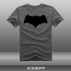SODEPP蝙蝠侠大战超人BVS反光标志A款电影T恤衫全棉短袖圆领
