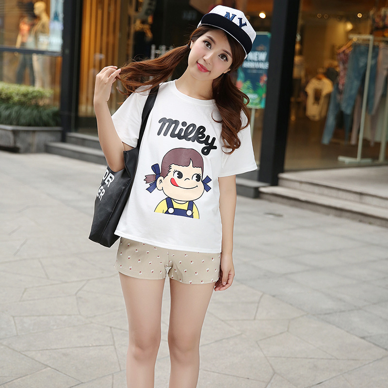 2015新款韩国孕妇裤夏装时尚纯色小花短裤辣妈托腹裤孕妇短裤批发