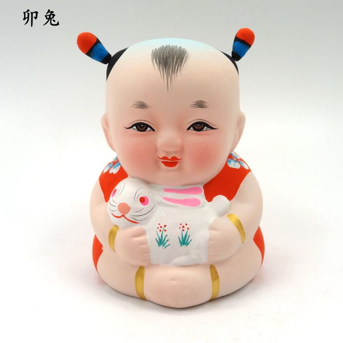 惠山泥人《十二生肖-卯兔》手工艺品 送礼尚品 无锡特产 生日礼物在类目 特色手工艺, 地区民间特色手工艺, 泥人/泥塑/面塑中 - 来自Buy2taobao.com提供专业的淘宝代购服务